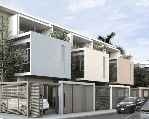 0. Fachada de 4 casas